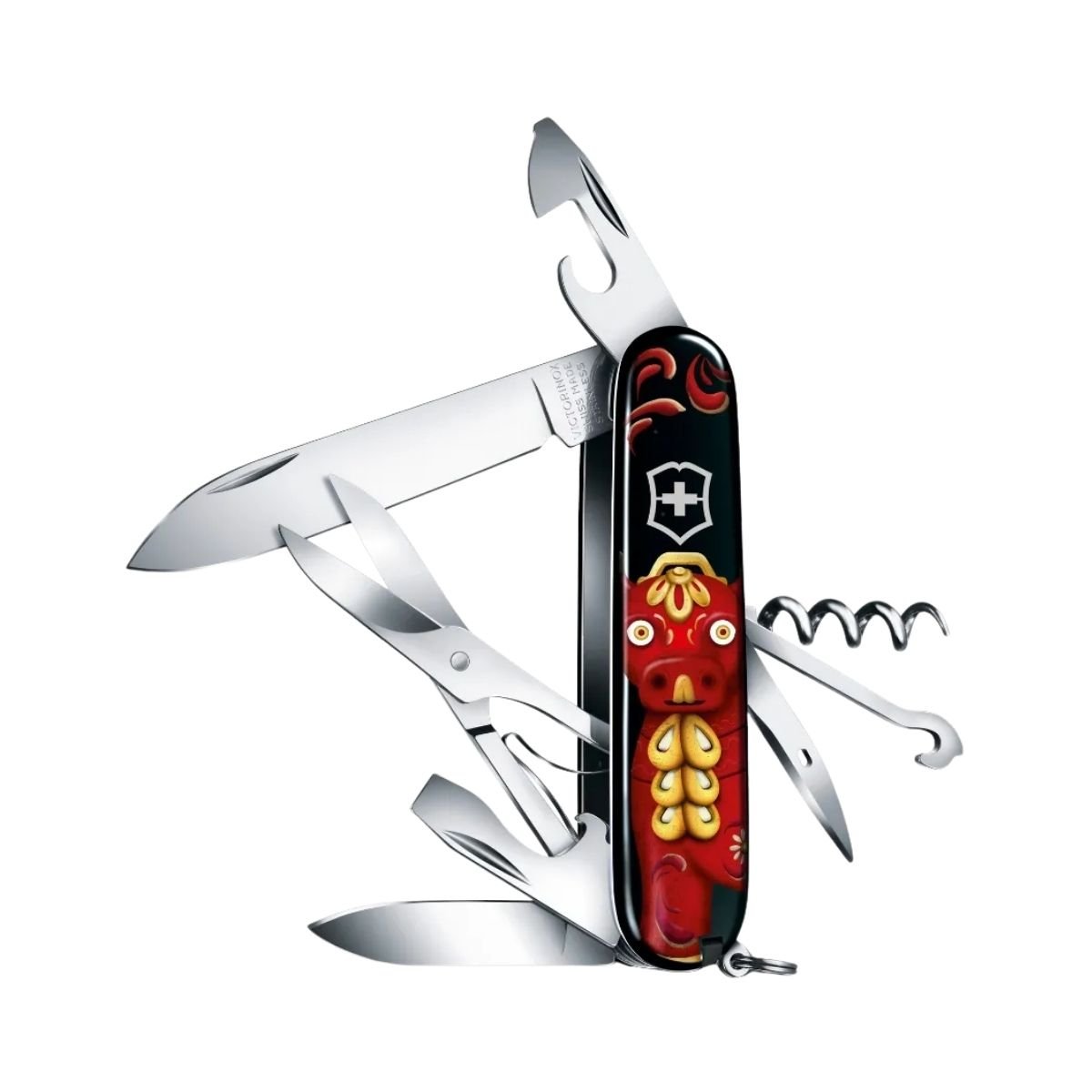 NAVAJA SUIZA CLIMBER PERU ANDEAN CRAFTS TORITO PUCARA VICTORINOX - Imagen 2