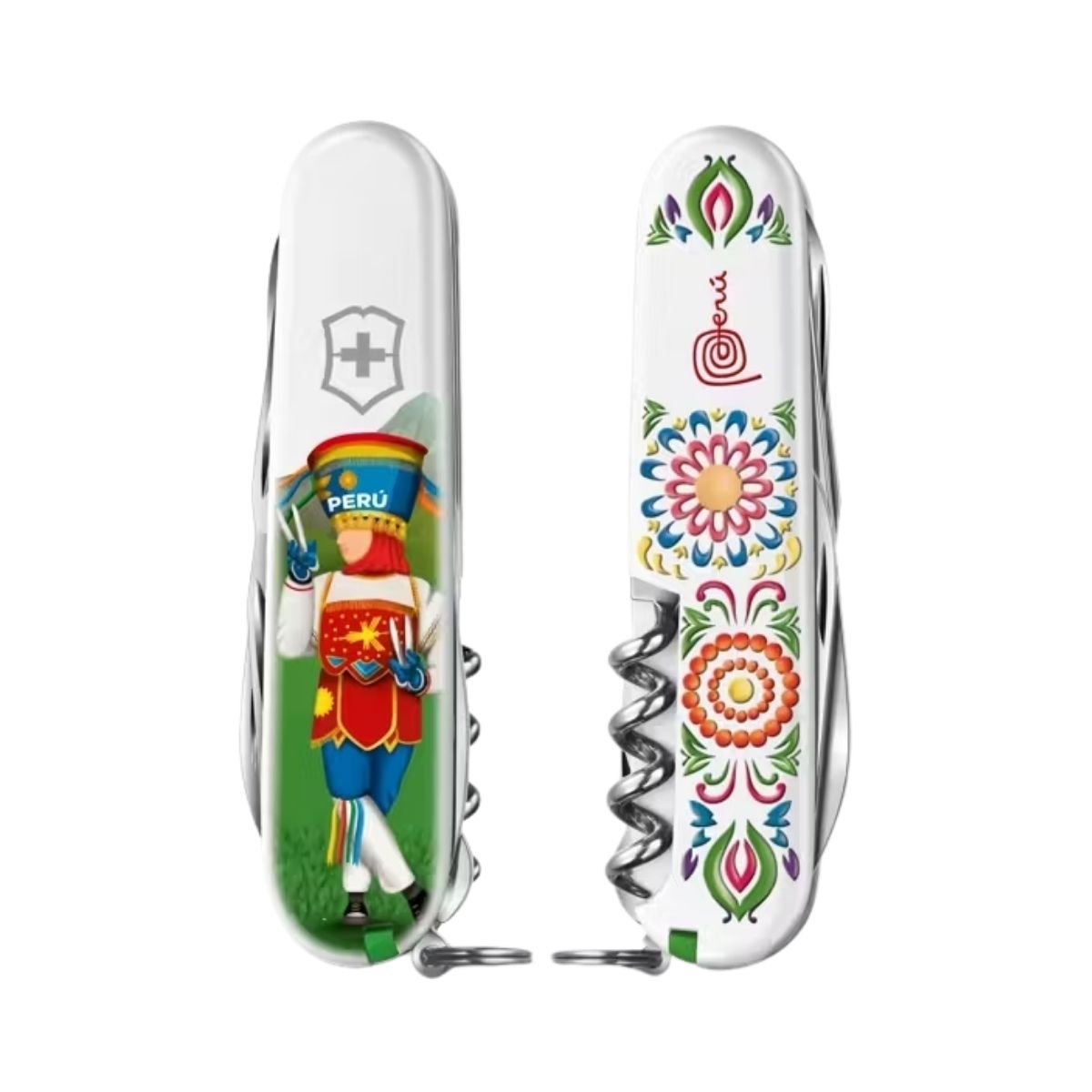 NAVAJA SUIZA CLIMBER PERU ANDEAN CRAFTS RETABLO AYACUCHANO VICTORINOX