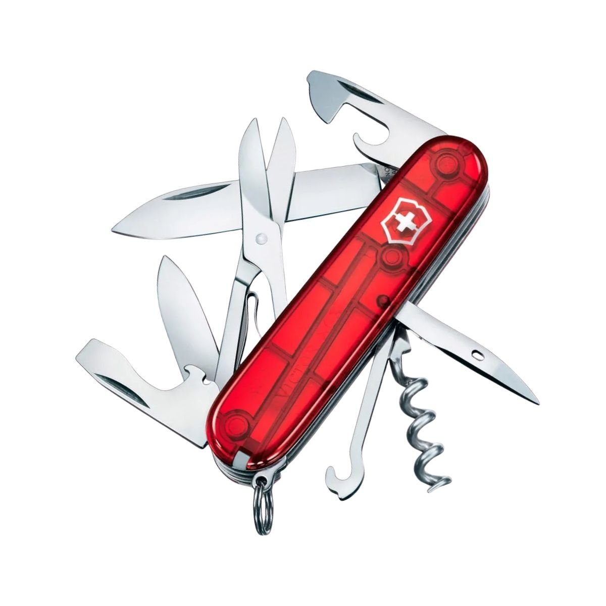 NAVAJA SUIZA CLIMBER ROJO TRANSPARENTE VICTORINOX - Imagen 2