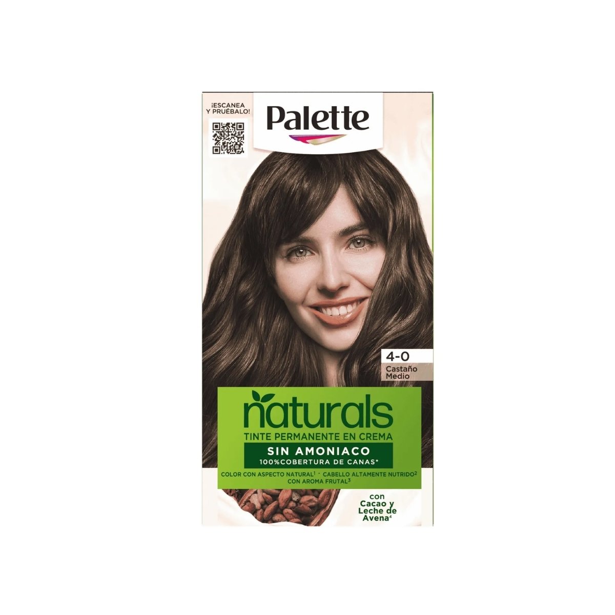 CASTAÑO MEDIO 4-0 NATURALS SIN AMONIACO PALETTE