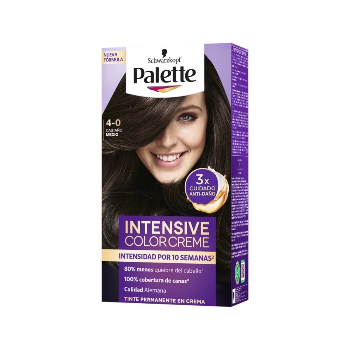 CASTAÑO MEDIO 4-0 DUO TUBO+OXIGENTA PALETTE INTENSIVE COLOR CREME