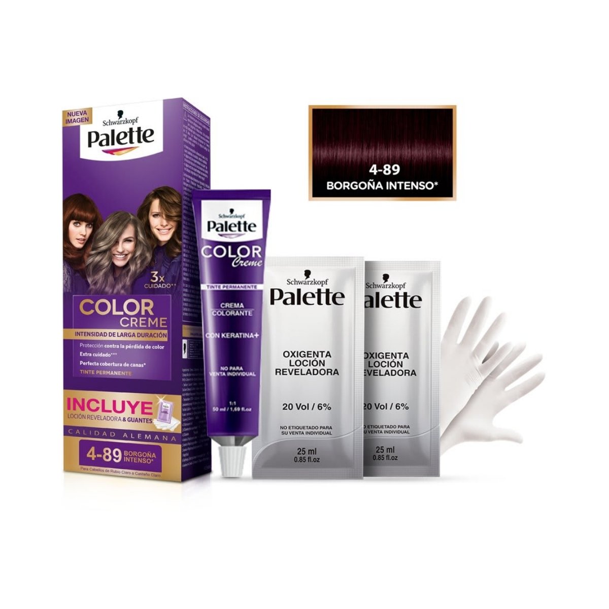 BORGOÑA INTENSO 4-89 MINI KIT INTENSIVE COLOR PALETTE