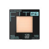 POLVO COMPACTO #128 WARM NUDE FIT ME MATTE+PORELESS MAYBELLINE