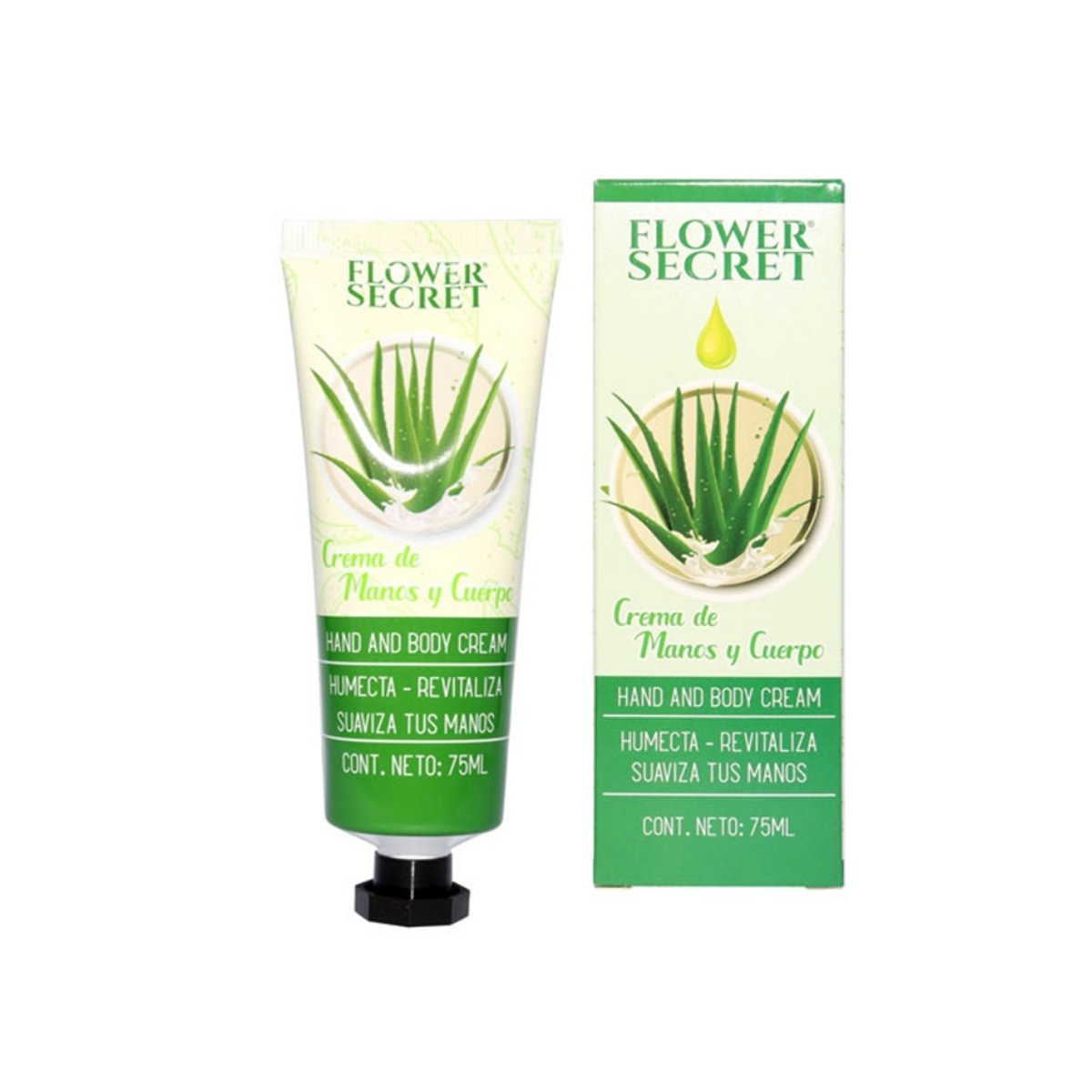 CREMA DE MANOS Y CUERPO AROMA ALOE VERA 75ML FLOWER SECRET