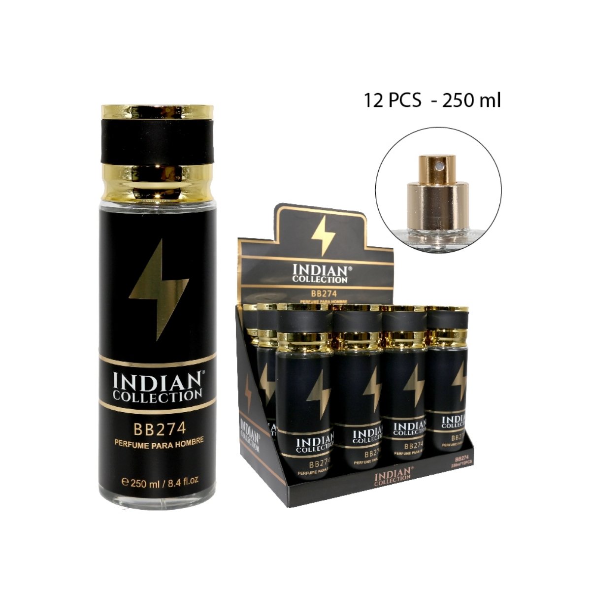 PERFUME PARA HOMBRE 250ML INDIAN COLLECTION