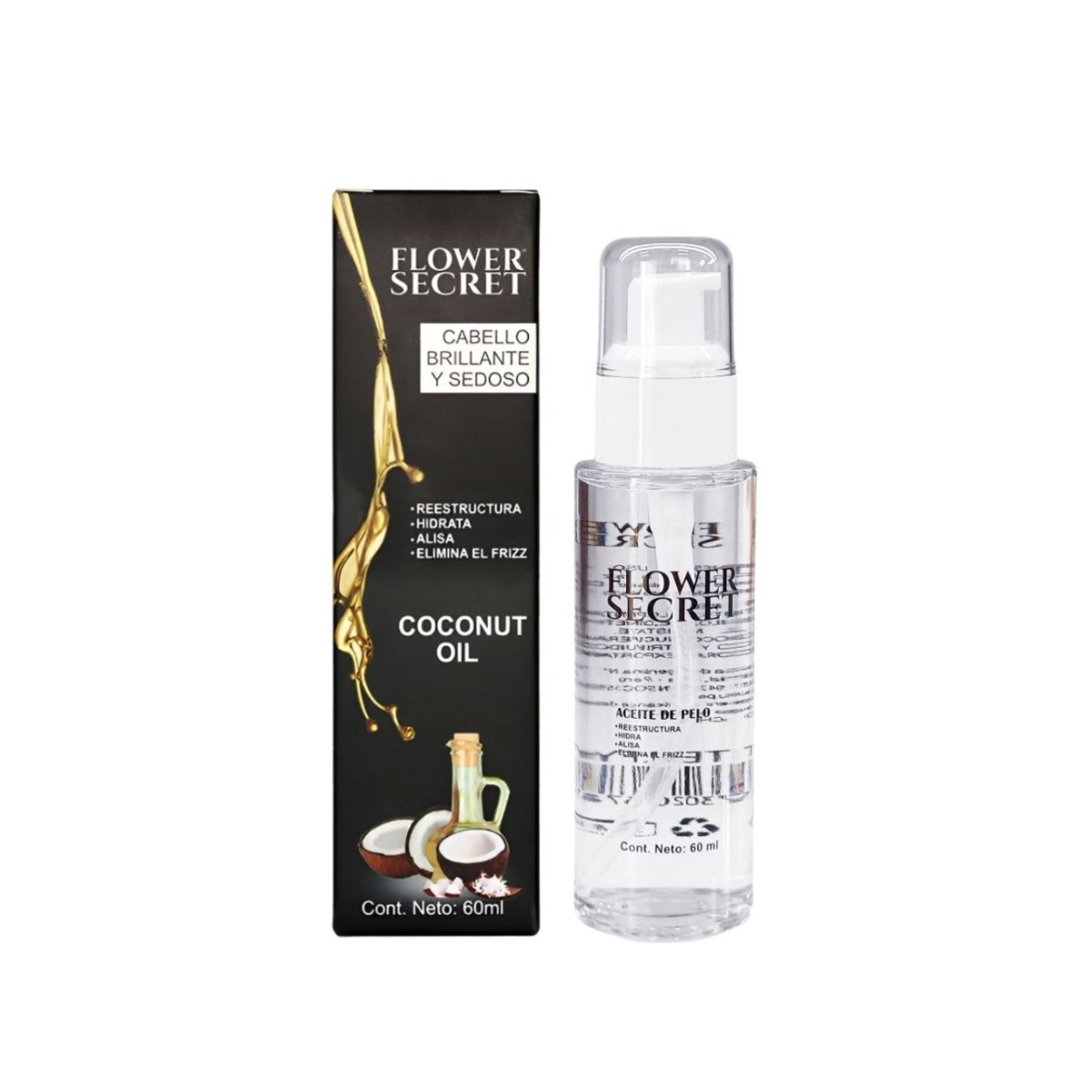 ACEITE CAPILAR DE COCO 60ML FLOWER SECRET