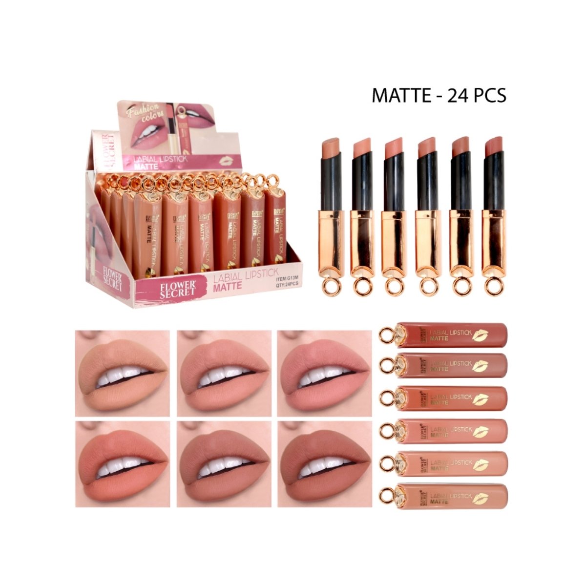 LABIAL EN BARRA MATTE FLOWER SECRET