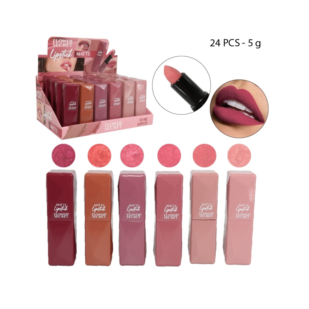 LABIAL EN BARRA MATTE FLOWER SECRET