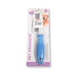 PEINE  PARA MASCOTA MANGO PLASTICO 21CM