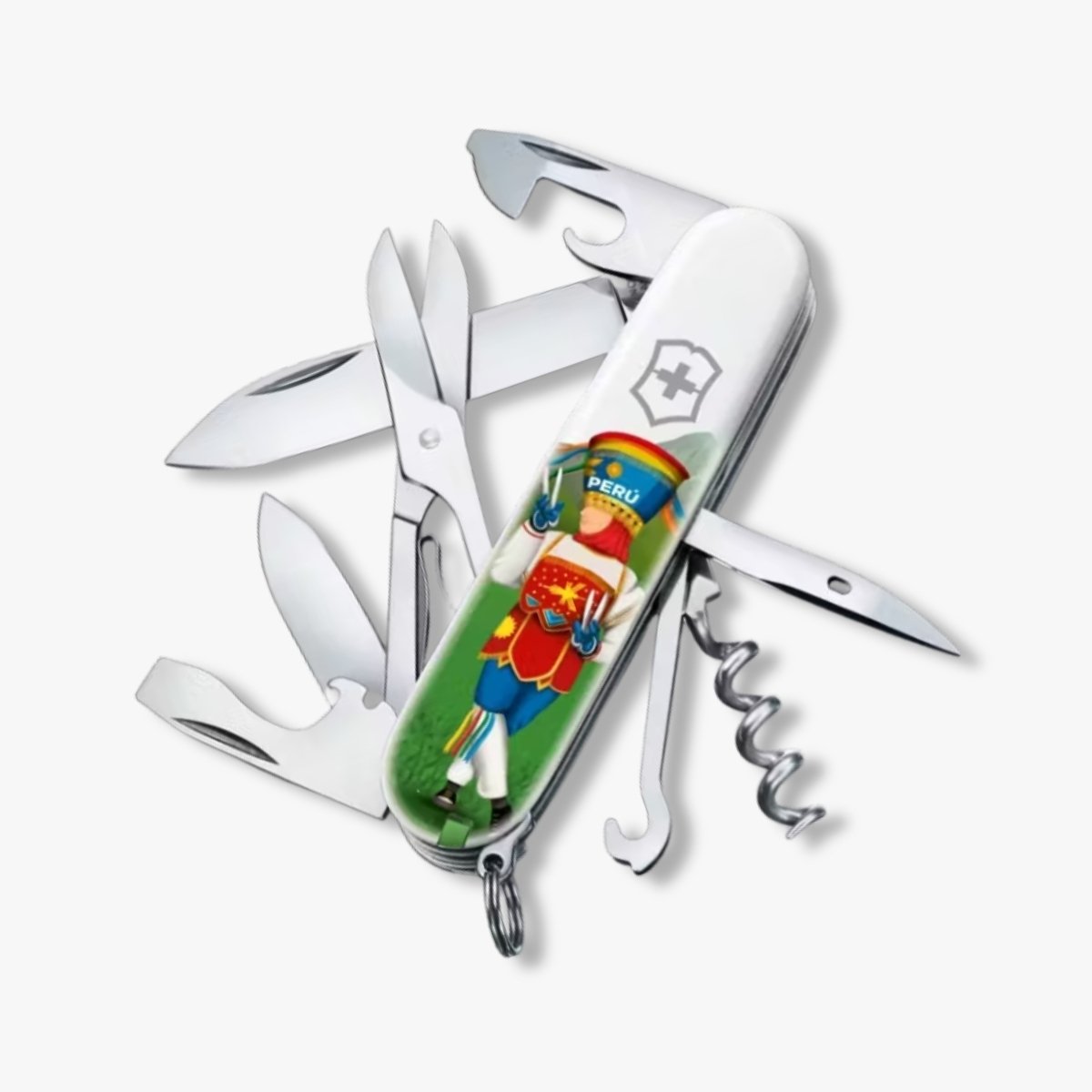 NAVAJA SUIZA CLIMBER PERU ANDEAN CRAFTS RETABLO AYACUCHANO VICTORINOX