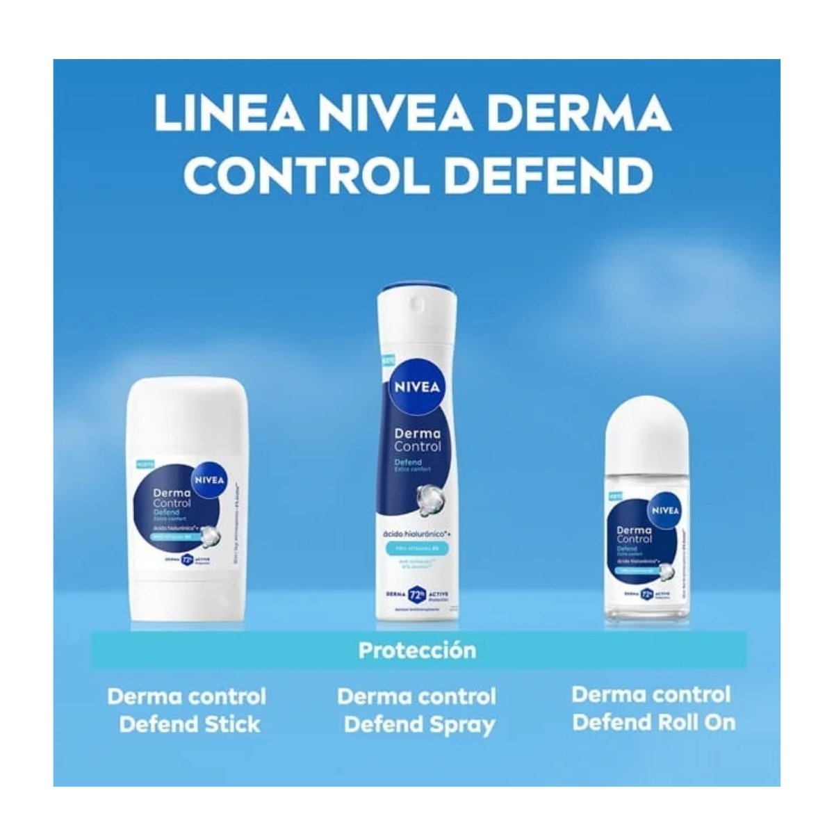 DESODORANTE EN BARRA DERMA CONTROL DEFEND 54G NIVEA - Imagen 4