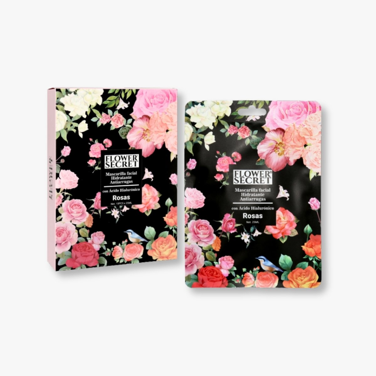 MASCARILLA FACIAL CON ACIDO HIALURONICO 25ML FLOWER SECRET
