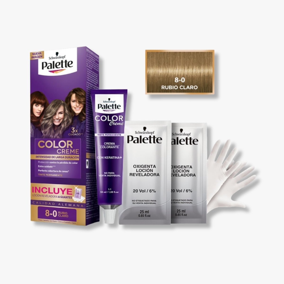 RUBIO CLARO 8-0 MINI KIT INTENSIVE COLOR PALETTE - Imagen 2