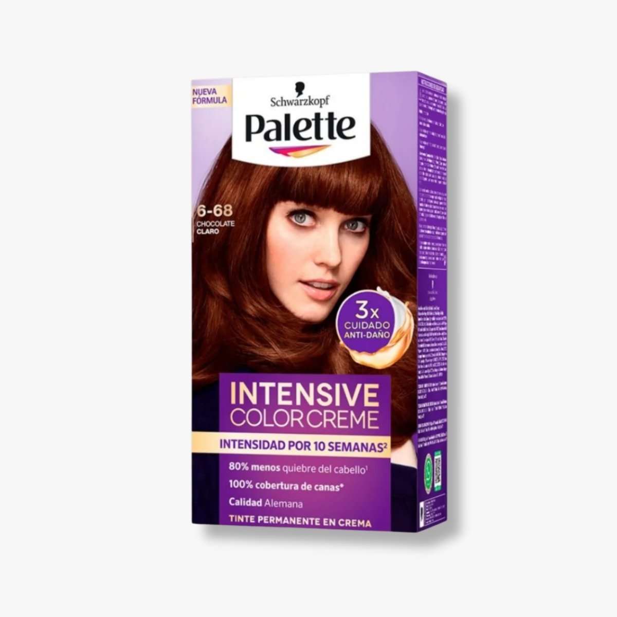 CHOCOLATE CLARO 6-68 DUO TUBO+OXIGENTA PALETTE INTENSIVE COLOR CREME